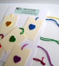 Glitter Heart Gift Tags ( Pack of Five ) - Image 1