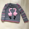 Flamingo picture jumper