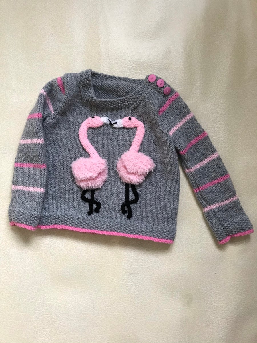Flamingo picture jumper