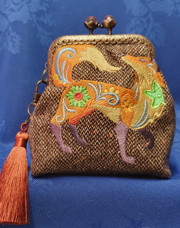 The Flower Power Fox Coin Purse