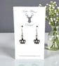 Charm Earrings - Crown