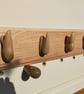Unique Wall Orchids Oak Coat Rack - Image 7
