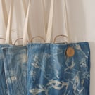 Hand Printed Cyanotype Tote Bag (Seaweed 2)