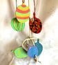 6 hand painted Christmas tree decorations - Image 2