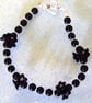 Black Flower Bracelet - UK Free Post - Image 1