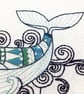 Whale Embroidery Kit - Simple Embroidery Kit, Hand Embroidery Kit - Image 2