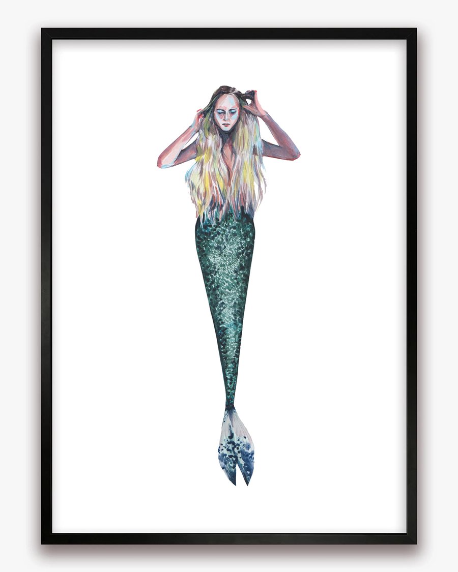 Oona Mermaid Print