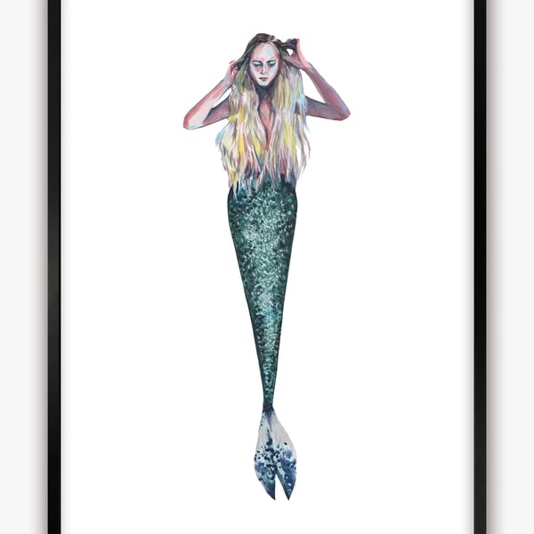 Oona Mermaid Print