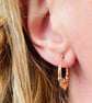 9ct Claddagh Hoop Earrings - Image 2
