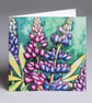 Lupin - Gardeners greeting card
