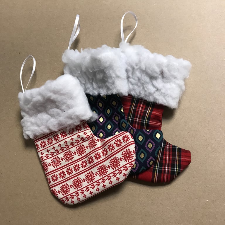 Mini Christmas stocking PDF Sewing Pattern
