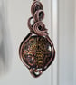 Im Mostly Peace & Light Glass & Copper Necklace Pendant Gift Jewellery Jewelry  - Image 8