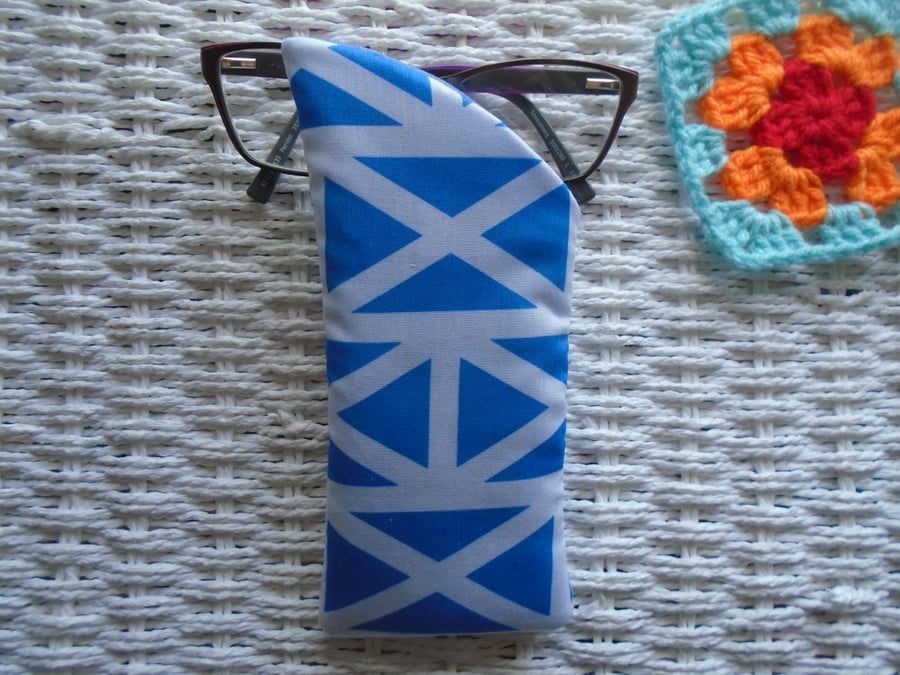 Scottish Flag Glasses Case Lined & Padded 