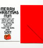 Funny Christmas Card From Son for Mum, Cheeky Christmas Card For Mum - Image 6