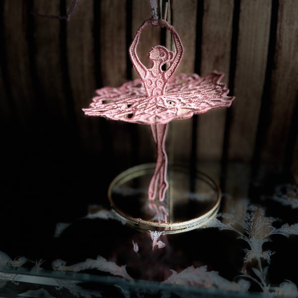3D Free Standing Lace Ballerina Hanging Ornament