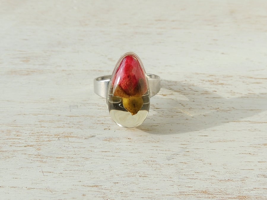 Red Rose Ring - SALE (1139)