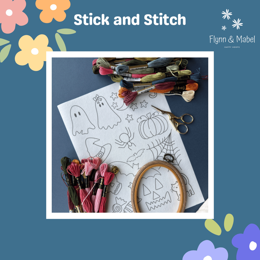 Stick and Stitch Halloween Embroidery Designs