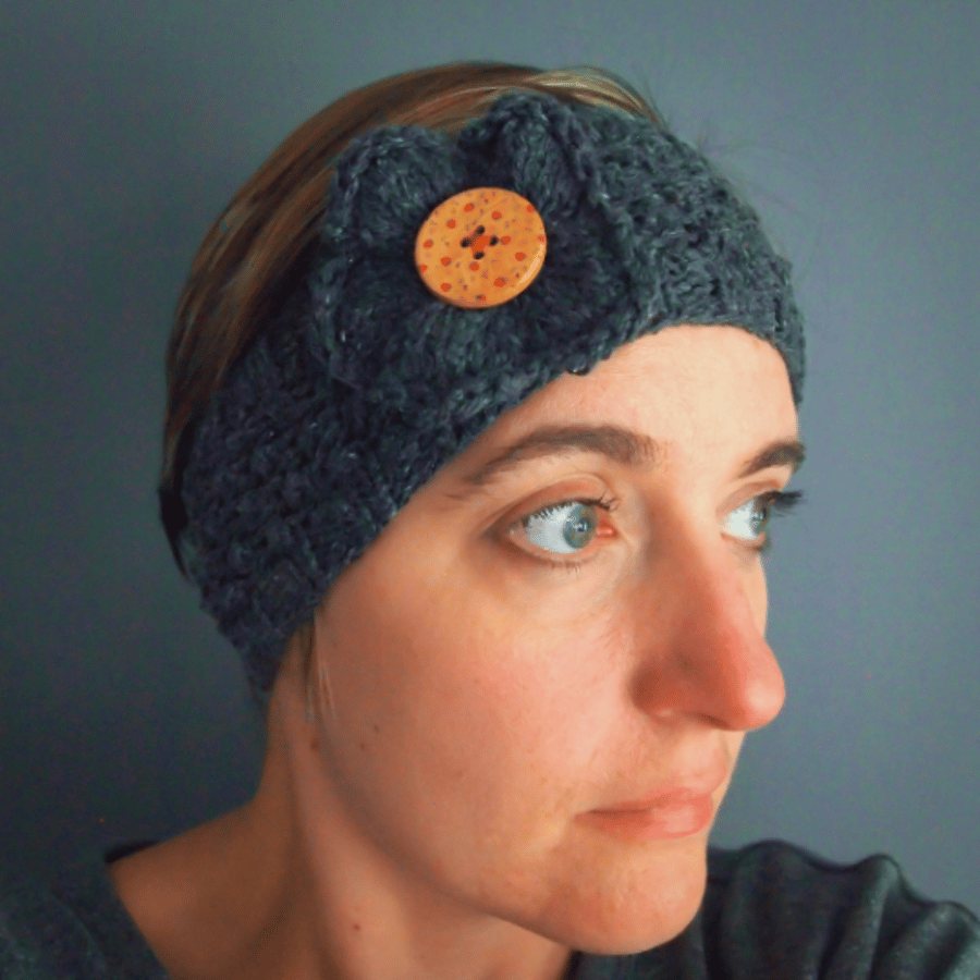 The Daisy headband Knitting pattern - DIGITAL PATTERN ONLY