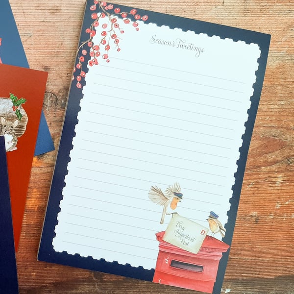 Season's Tweetings Recycled A5 Notepad