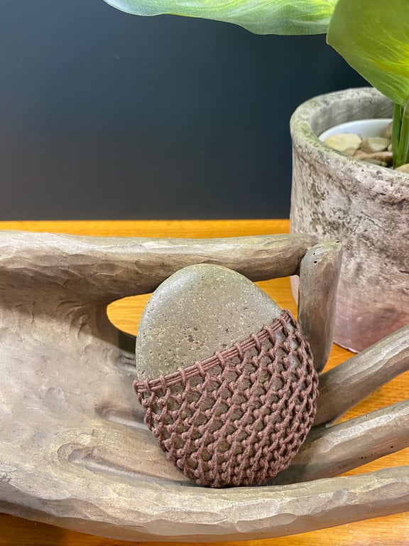 Wrapped Meditation Rock Balance Stone Yoga Zen Mindfulness 