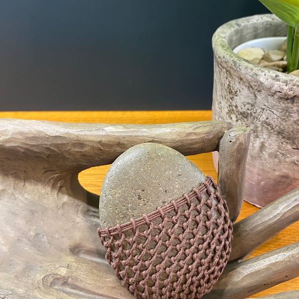 Wrapped Meditation Stone 