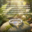 Personalised Silver Plated Beaded Cat Ring 