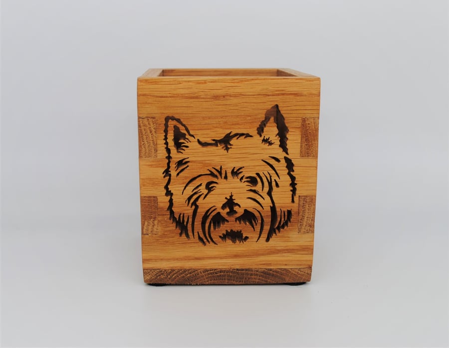 West Highland Terrier - Decorative Storage Box (Oak)