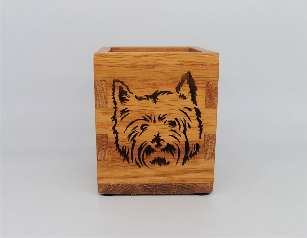 West Highland Terrier - Decorative Storage Box (Oak)
