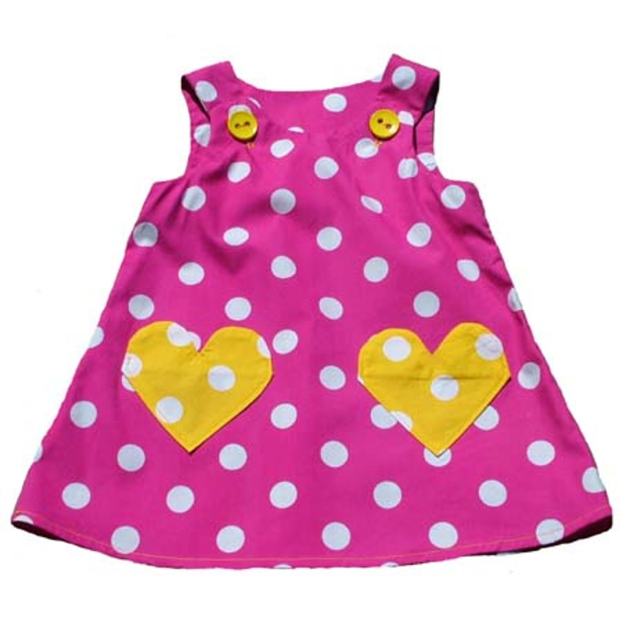 SALE Polka Dot Party Frock age 1,2,3,4. FREE WORLDWIDE POSTAGE