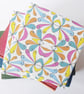 Multicoloured Petal Design Ceramic Tile Trivet with Cork Backing - Image 2