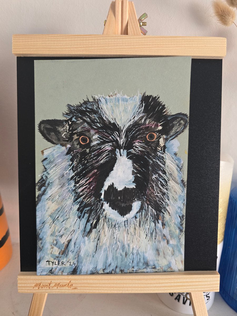 Woolly mayhem on A5 paper 