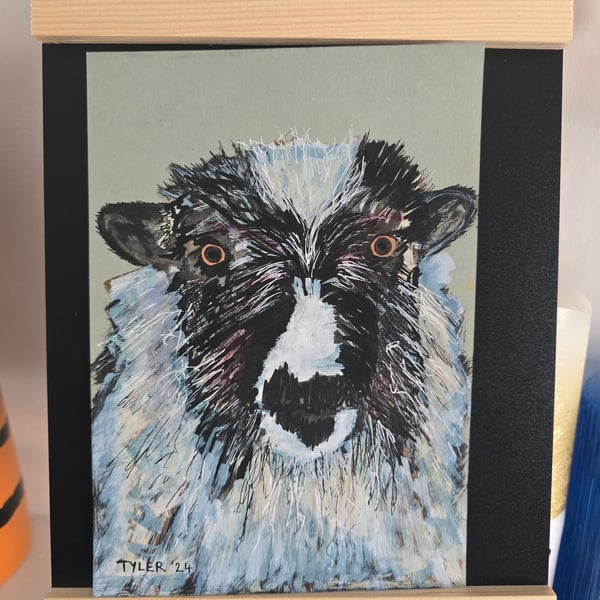 Woolly mayhem on A5 paper 