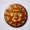 RESERVED Gold sun plaque