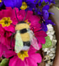 Needle felted bumble bee brooch - Image 6