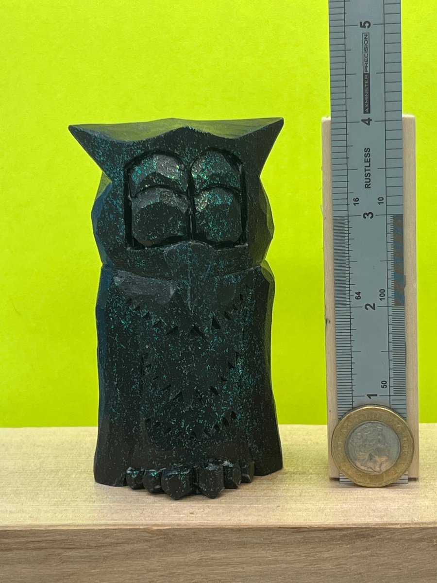 Hand Whittled Rustic Owl