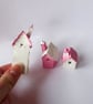 Tiny Pink Houses - Set of 3 - READY TO SHIP - Image 2