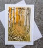 Leaf Fall. Blank Card. Original Painting 260196 - Image 3