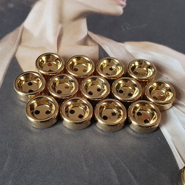 11.5mm 7 16" 18L deep rim edge Gold feature buttons