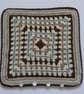  CUSHION  . Alpaca and wool blend. Super -soft . Crochet. ' Shoreline' . - Image 2