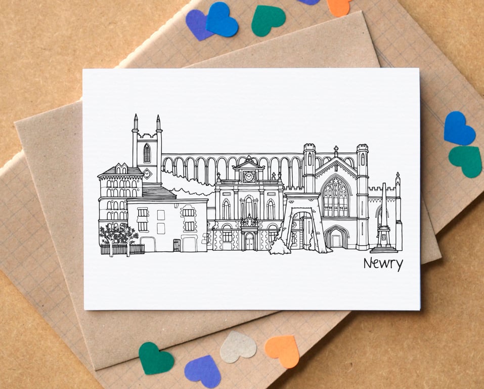 Newry Skyline Greetings Card