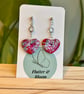Heart dangling earrings 