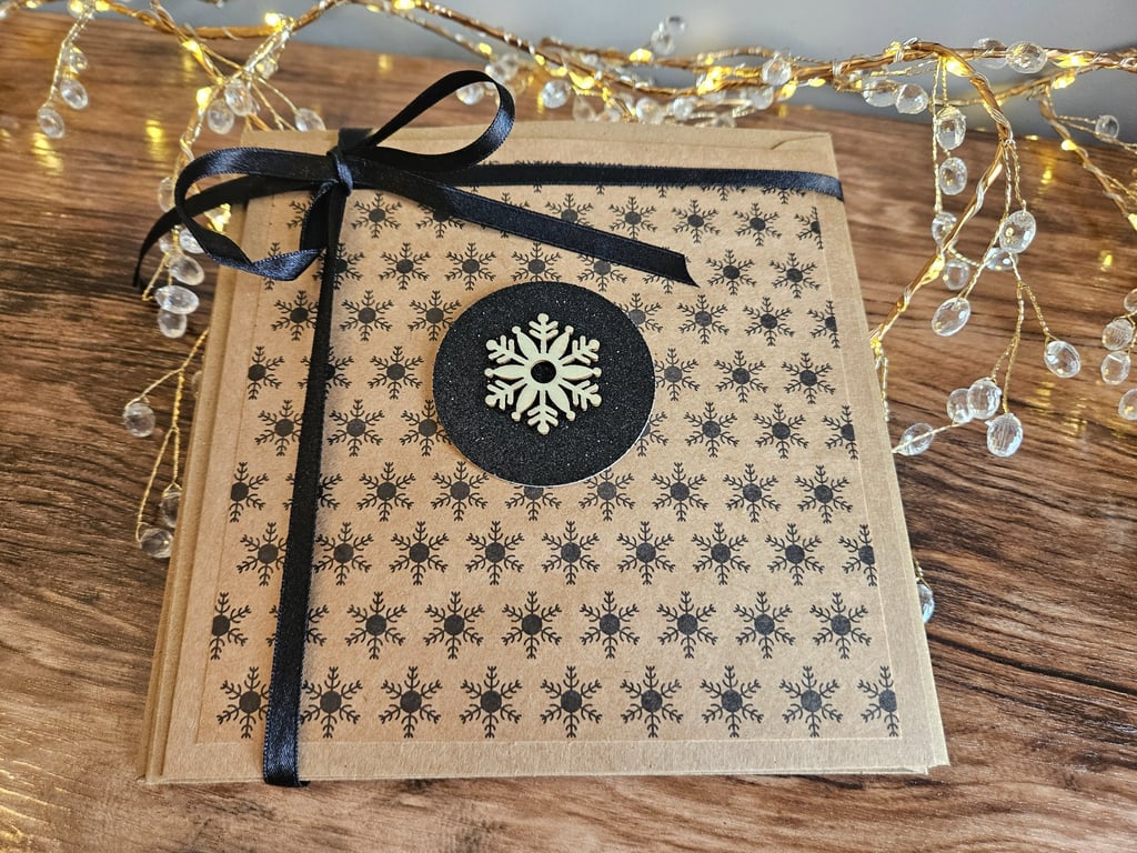 Rustic Handcrafted Christmas Cards 