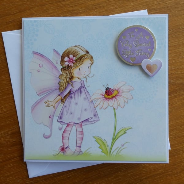 Fairy with Daisy Card