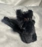Handmade Mini Black Cat Faux Mink Pocket Friend
