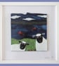 Handmade Fused Glass 'The Two Sheep' Picture
