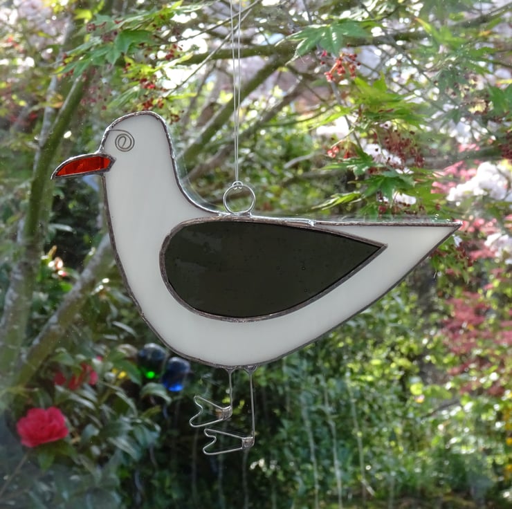 Stained Glass Seagull Suncatcher Folksy