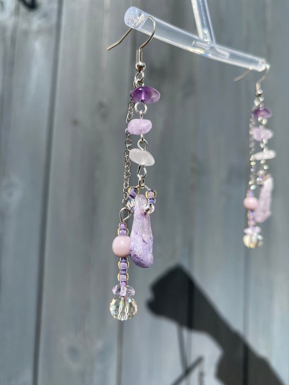 Thea - Amethyst Earrings 