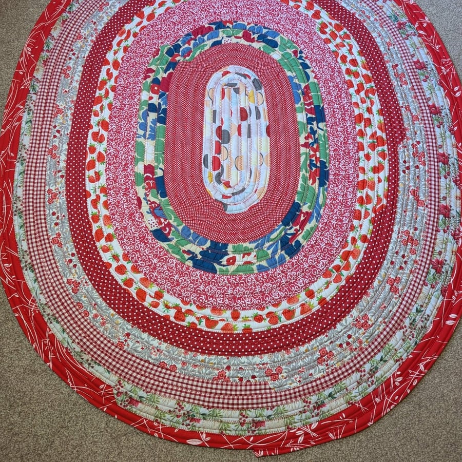 Berry roll - jelly roll rug