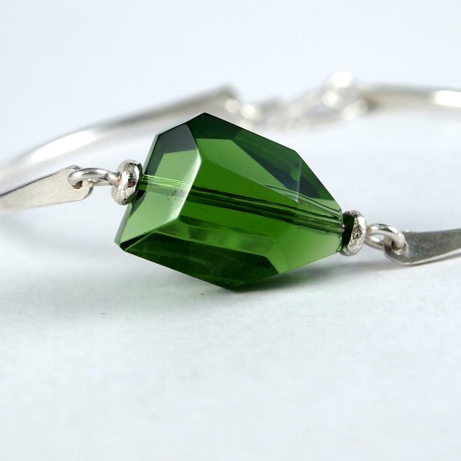 Emerald Green Chunky Rock Bracelet