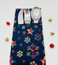 Place Setting for Christmas Dinner Table - Cutlery Holder and Reusable Crackers  - Image 6